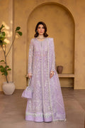Emaan Adee Lavender Silk Pakistani occasion suit view 1