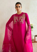 Myra Fuchsia & Gold Embroidered Pakistani occasion suit view 1