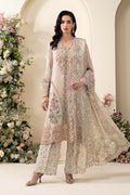 Maria B Chiffons Volume 06 D7 ivory embroidered chiffon suit front
